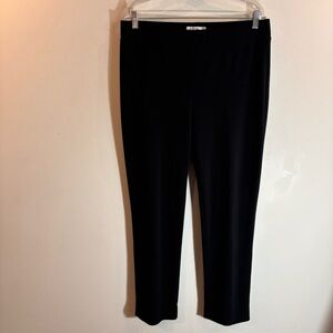 JOSEPH RIBKOFF Sz 14 (estimated) Pull On Pants Back Slits at Hem Line Trousers